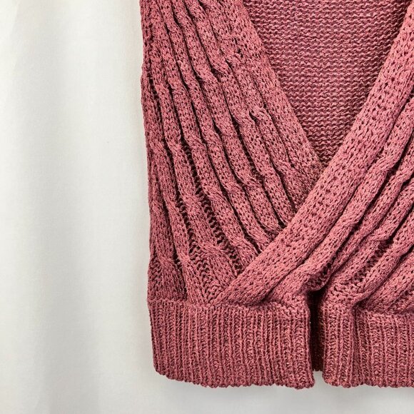 Dreamers by Debut Womens Rosewood Sleeveless Surplice Neck Sweater Size XL - Picture 7 of 11